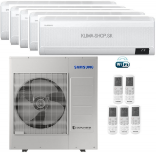 Klimatizácia Samsung WINDFREE Avant 5x multisplit (4x 2,5kW + 3,5kW) + vonk. j. 10kW (4x 2,5kW + 3,5kW / vonk. 10kW)