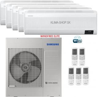 Klimatizácia Samsung WINDFREE Elite 5x multisplit (4x 2,5kW + 3,5kW) + vonkajšia 10kW (4x 2,5kW + 3,5kW / vonk. 10kW)