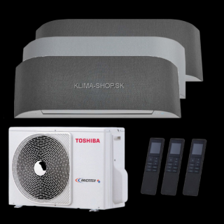 Klimatizácia Toshiba Haori 3x multisplit (2,5kW + 2,5kW + 3,5kW) + vonkajšia 5,2kW  (2,5kW + 2,5kW + 3,5kW / vonk. 5,2kW)