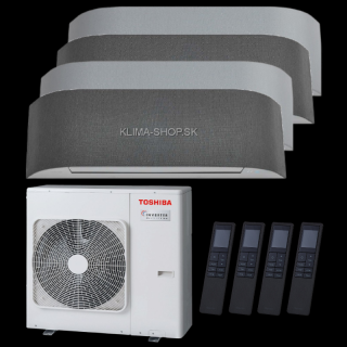 Klimatizácia Toshiba Haori 4x multisplit (3x 2,5kW + 4,5kW) + vonkajšia 8kW (3x 2,5kW + 4,5kW / vonk. 8kW)