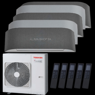 Klimatizácia Toshiba Haori 5x multisplit (4x 2,5kW + 3,5kW) + vonkajšia 10kW (4x 2,5kW + 3,5kW / vonk. 10kW)