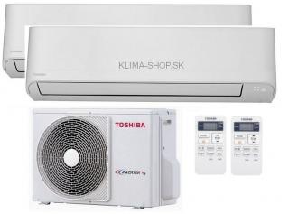 Klimatizácia Toshiba Seiya 2x multisplit: 2,5kW + 3,5kW + vonkajšia 4kW  (2,5kW + 3,5kW / vonk. 4kW)