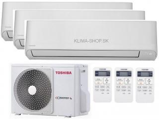 Klimatizácia Toshiba Seiya 3x multisplit (2,5kW + 2,5kW + 3,5kW) + vonkajšia 5,2kW  (2,5kW + 2,5kW + 3,5kW / vonk. 5,2kW)