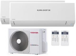 Klimatizácia Toshiba Shorai Edge 2x multisplit (3,5kW + 4,6kW) + vonkajšia 7kW (ROZKLIKNITE KOMBINÁCIU VÝKONOV JEDNOTIEK PRI CENE)