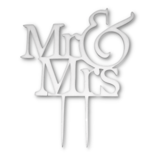 MR &amp; MRS - dekorácia z akrylu