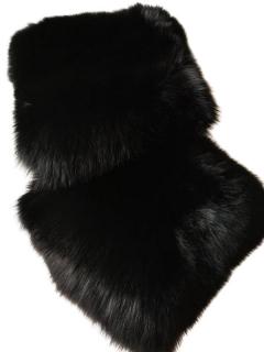 Vrecká z pravej líšky, VIAC FARIEB, V01 Farba - pravá líška: 48. BLACK - čierna