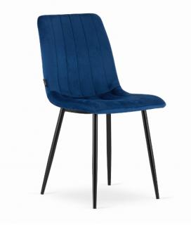 Zamatová stolička Verona modrá