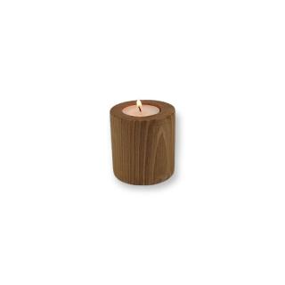 Drevený svietnik na čajové sviečky - Artur mini Farba: Svetlý dub