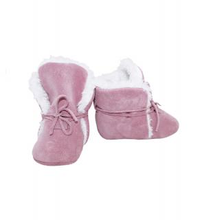Babice- Soft teplé capačkové čižmičky ružové Veľkosť: 22