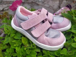 Baby Bare Shoes Febo Sneakers Grey/Pink Veľkosť: 21