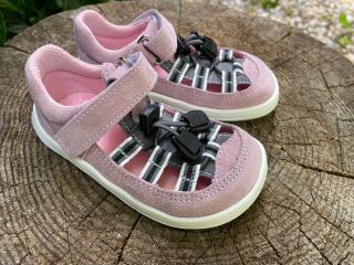 BABY BARE SHOES FEBO SUMMER GREY PINK SANDÁLE 23/24: 22