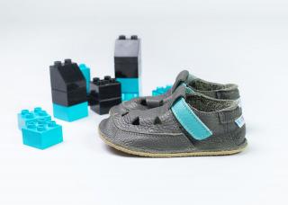 Baby Bare Shoes IO Blue Beetle- Top Stitch Sandals Veľkosť: 20