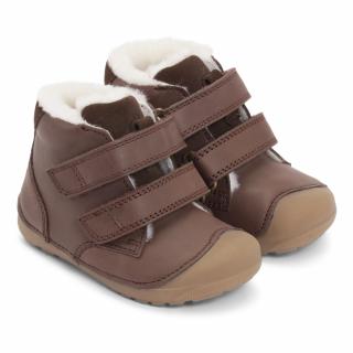 BUNDGAARD ZIMNÉ TOPÁNKY - PETIT MID WINTER STRAP - BROWN Veľkosť: 20