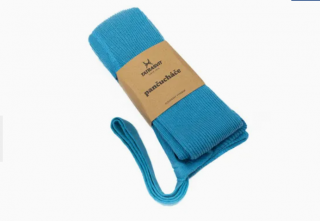DUCIKA klasické detské pančušky zo 100% bavlny s trakmi Farba: modre, ponožky: 80