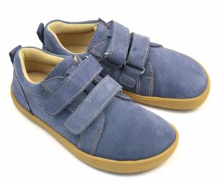 Kožené topánky EF Barefoot Brock Jeans Veľkosť: 26