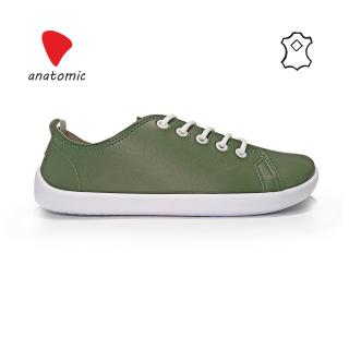 NATURAL ALL-YEAR BOTTINE - 1N11L- Kožené topánky zelené Veľkosť: 41,5