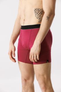 GoldBee Boxerky Dlhé Dark Pink L, Růžová