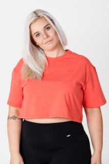 GoldBee Crop-Top Organic Coral L, Cihlová