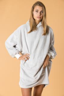 GoldBee Wellness Mikina Doba Ľadová Light Grey XL-4XL, Šedá