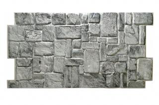 GARCE 3D PVC obklad Gray Stone Panel - šedý 1 ks