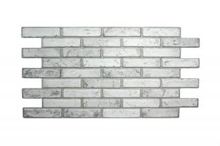 GRACE 3D PVC obklad Light Brick - tehla šedá 1 ks