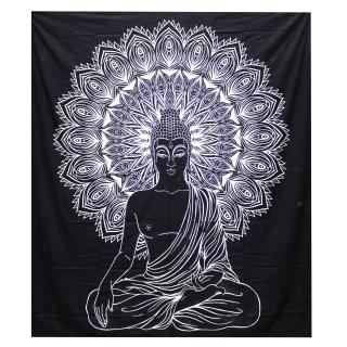 Bavlnená prikrývka na posteľ - Buddha (dvojlôžková)