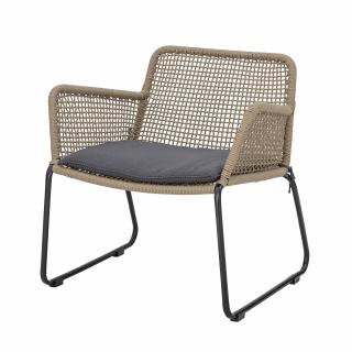 Kreslo záhradné - hnedé - Mundo Lounge Chair