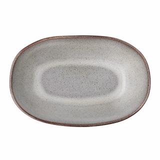 Miska oválna keramická - Sandrine Bowl Grey