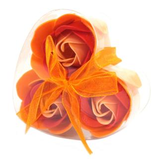 Mydlové kvety - Broskyňové Ruže (sada 3ks) | Bohostyle.sk