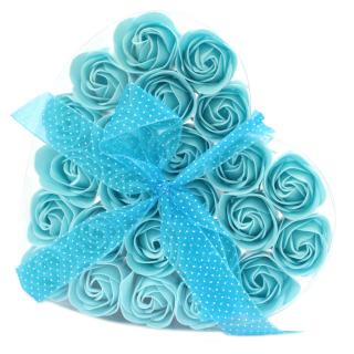 Mydlové kvety - Modrá Ruža (sada 24ks)