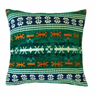 Obliečka na vankúš kilim - Zelená