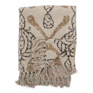 Prehoz vzorovaný  z recyklovanej bavlny - Boho Throw