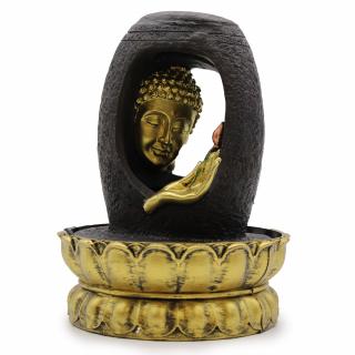 Stolová Fontánka - Zlatý Budha & Vitarka Mudra - 30 cm