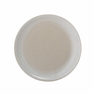 Tanier plytký keramický - stredný - Taupe Plate