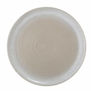 Tanier plytký keramický - veľký - Taupe Plate