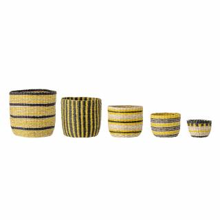 Úložné košíky Seagrass Multi-color - Set 5 kusov