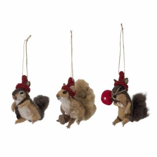 Vianočné veveričky - Chipo Ornament