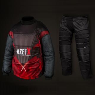 Brankárske florbalové oblečenie AZET-X Hawk / veľkosť S (florbalový brankársky dres a nohavice)