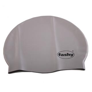 Plavecká čiapka Fashy SILICONE strieborná (silikónová čiapka pre dospelých)
