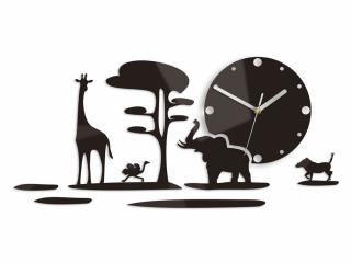 Moderné nástenné hodiny SAFARI (nalepovacie hodiny na stenu)
