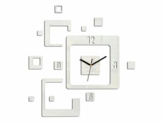 Moderné nástenné hodiny TRIO HMCNH013-white (nalepovacie hodiny na stenu)