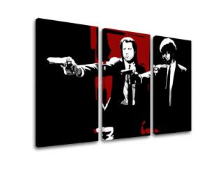 Tlačený POP Art obraz Pulp Fiction 3 dielny pulp5 (pop art obrazy)