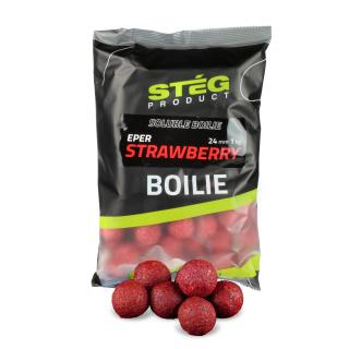 Stég Products Soluble Boilies 20mm Varianta: Stawberry