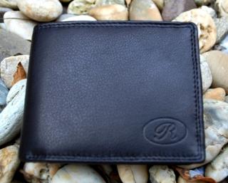 Čierna peňaženka pánska koža matná zipsy