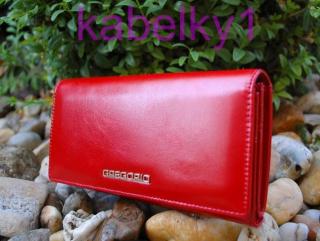 Dámska červená peňaženka koža GREGORIO
