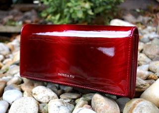 Dámska červená peňaženka lakovaná PATRIZIA