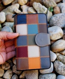 Dámska kožená peňaženka multicolor