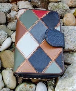 Dámska kožená peňaženka multicolor