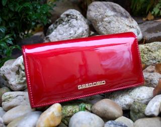 Dámska peňaženka tmavá červená koža GREGORIO