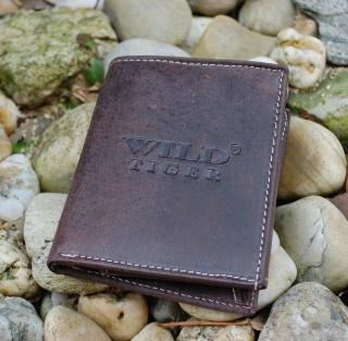 Hnedá peňaženka pánska koža matná pracka Wild